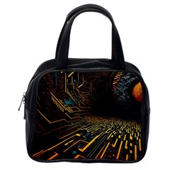 Data Technology Coding Pattern Classic Handbag (one Side) by Jancukart