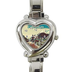 On The Way To Lake Garda, Italy  Heart Italian Charm Watch by ConteMonfrey