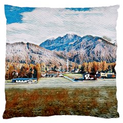 Trentino Alto Adige, Italy  Large Premium Plush Fleece Cushion Case (one Side) by ConteMonfrey