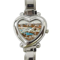 Alone On Gardasee, Italy  Heart Italian Charm Watch by ConteMonfrey