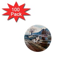 Boats On Gardasee, Italy  1  Mini Magnets (100 Pack)  by ConteMonfrey