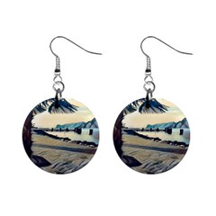 A Walk On Gardasee, Italy  Mini Button Earrings by ConteMonfrey