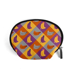 Chickens Pixel Pattern - Version 1b Accessory Pouch (small)