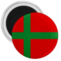 Bornholm Denmark Flag 3  Magnets