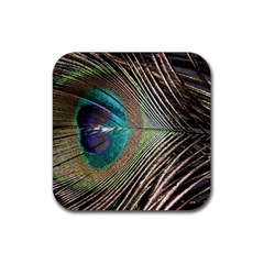 Peacock Rubber Coaster (square) by StarvingArtisan