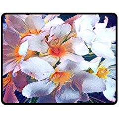 Daisy Painting  Fleece Blanket (medium)