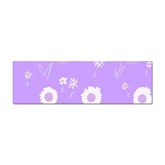 Daisy Flowers Lilac White Lavender Purple Sticker Bumper (10 Pack)