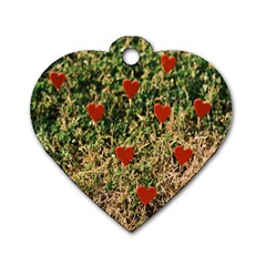 Valentine Day Heart Forest Dog Tag Heart (one Side)