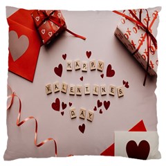 Valentine Gift Box Standard Premium Plush Fleece Cushion Case (one Side)