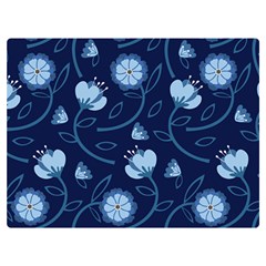 Flower One Side Premium Plush Fleece Blanket (extra Small) by zappwaits