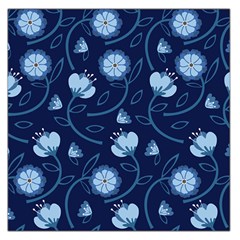 Flower Square Satin Scarf (36  X 36 ) by zappwaits