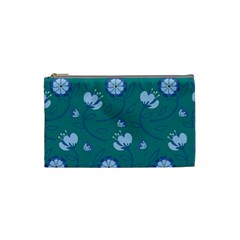 Floral-seamless-pattern Cosmetic Bag (small) by zappwaits