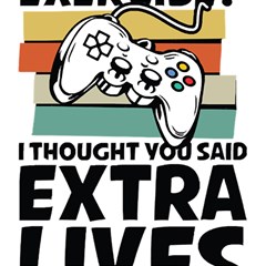 Video Gamer T- Shirt Exercise I Thought You Said Extra Lives - Gamer T- Shirt Play Mat (rectangle) by maxcute