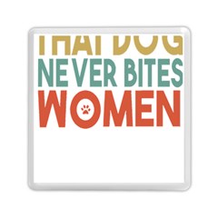 Women And Girls T- Shirtthat Dog Never Bites Women  T- Shirt Memory Card Reader (square) by maxcute