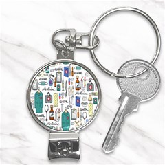 Medical Biology Detail Medicine Psychedelic Science Abstract Abstraction Chemistry Genetics Art Patt Nail Clippers Key Chain