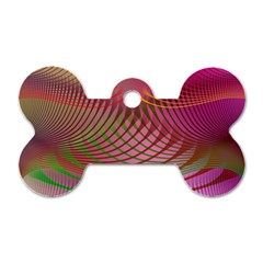 Illustration Pattern Abstract Colorful Shapes Dog Tag Bone (two Sides)