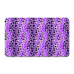 Purple Leopard  Magnet (rectangular) by DinkovaArt