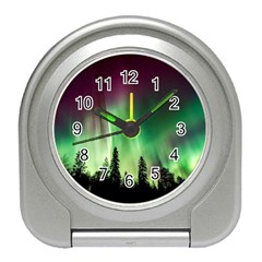 Aurora Borealis Northern Lights Nature Travel Alarm Clock by Ravend
