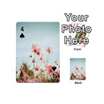 Cosmos Flower Blossom In Garden Playing Cards 54 Designs (Mini) Front - Spade4