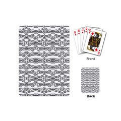 Black And White Tribal Print Pattern Playing Cards Single Design (mini) by dflcprintsclothing