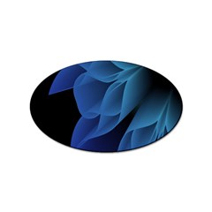 Abstract Blue Background Sticker (oval)