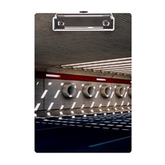 Patterned Tunnels On The Concrete Wall A5 Acrylic Clipboard by artworkshop