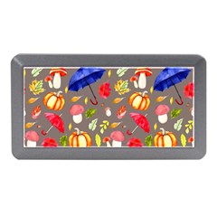 Autumn Seamless Background Leaves Memory Card Reader (mini)