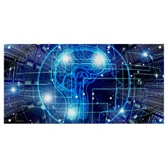 Artificial Intelligence Brain Think Art Banner And Sign 8  X 4 