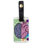 Brain Heart Balance Emotion Art Luggage Tag (one side) Front