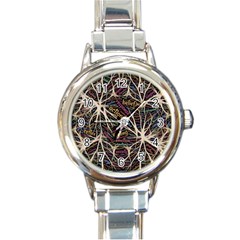 Mental Human Experience Mindset Art Round Italian Charm Watch