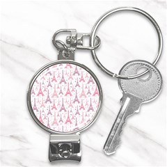 Eiffel Tower Pattern Wallpaper Nail Clippers Key Chain