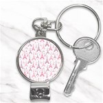 Eiffel Tower Pattern Wallpaper Nail Clippers Key Chain Front