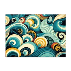 Waves Sticker A4 (10 Pack) by fructosebat