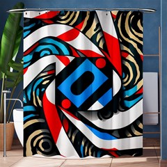 Abstract Background Pattern Shower Curtain 60  X 72  (medium) 