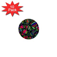 Background Pattern Flowers Seamless 1  Mini Buttons (10 Pack) 