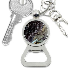 Black Marble Abstract Pattern Texture Bottle Opener Key Chain