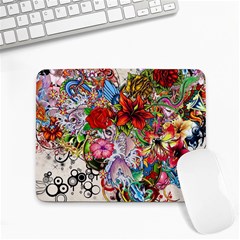 Romantic Cotton Pattern Wallpaper Texture Design Art Small Mousepad