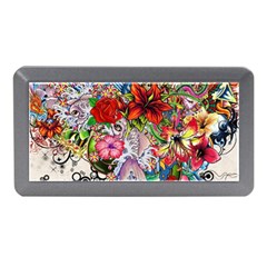 Romantic Cotton Pattern Wallpaper Texture Design Art Memory Card Reader (mini)