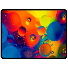 Colorfull Pattern One Side Fleece Blanket (large)