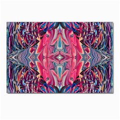 Abstract Arabesque Postcards 5  X 7  (pkg Of 10) by kaleidomarblingart