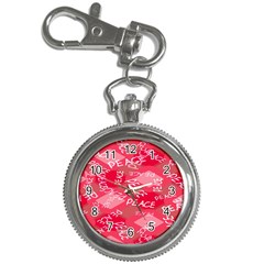 Background Peace Doodles Graphic Key Chain Watches by Ravend