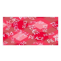 Background Peace Doodles Graphic Satin Shawl 45  X 80 