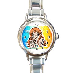 Nami Lovers Money Round Italian Charm Watch by designmarketalsprey31