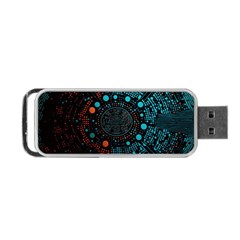 Big Data Abstract Abstract Background Portable Usb Flash (one Side)