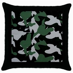 Camouflage Camo Army Soldier Pattern Military Throw Pillow Case (black)