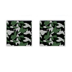 Camouflage Camo Army Soldier Pattern Military Cufflinks (square) by Jancukart