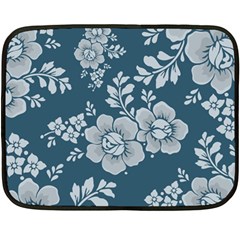 Flowers Design Floral Pattern Stems Plants One Side Fleece Blanket (mini)