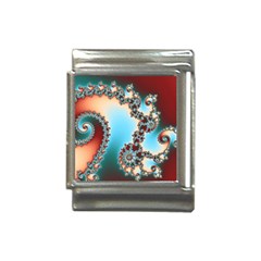 Fractal Spiral Art Math Abstract Italian Charm (13mm)