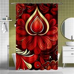 Bohemian Flower Drop Shower Curtain 48  x 72  (Small)  Curtain(48  X 72 ) - 42.18 x64.8  Curtain(48  X 72 )