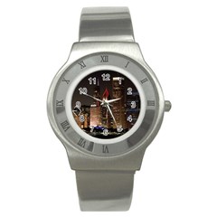 Chicago City Architecture Downtown Stainless Steel Watch by Ravend